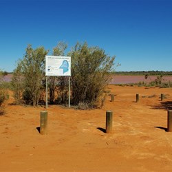 They water ski here? Sign at Rowles Lagoon