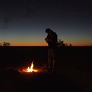 Ahhh the serenity.  Hugh by the fire.