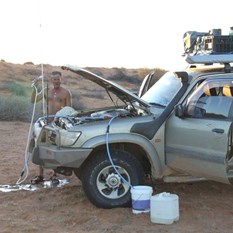 The ablutions taken care of.