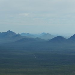 view from up high on Bluff knoll - a reward for the climb