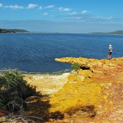 crocodile rock and views over the estuary.
