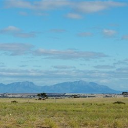 view from the free camp at Louis' lookout over the Stirlings