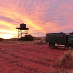 Brilliant sunset at Punmu camping area