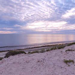 Sunset over the ocean