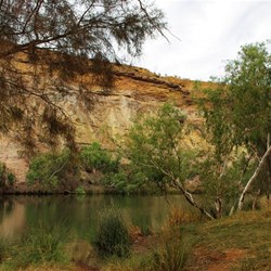 Ellendale Pool from the camping area