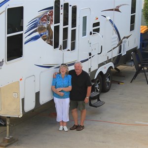 Avril and Charles and their Home on Wheels