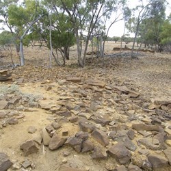 Stone Pitching at Twelve Mile Dam