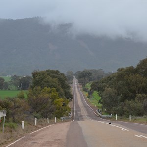 Low cloud cover over Mt Remarkable at Melrose