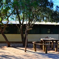 shade house at the camp ground