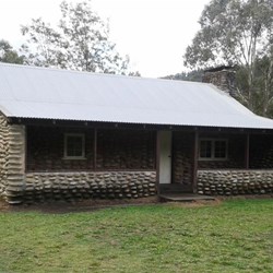 Geehi Hut is built from river stones