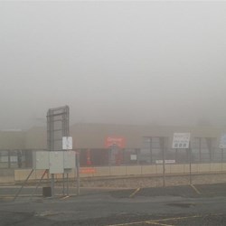 A cloud covered Falls Creek