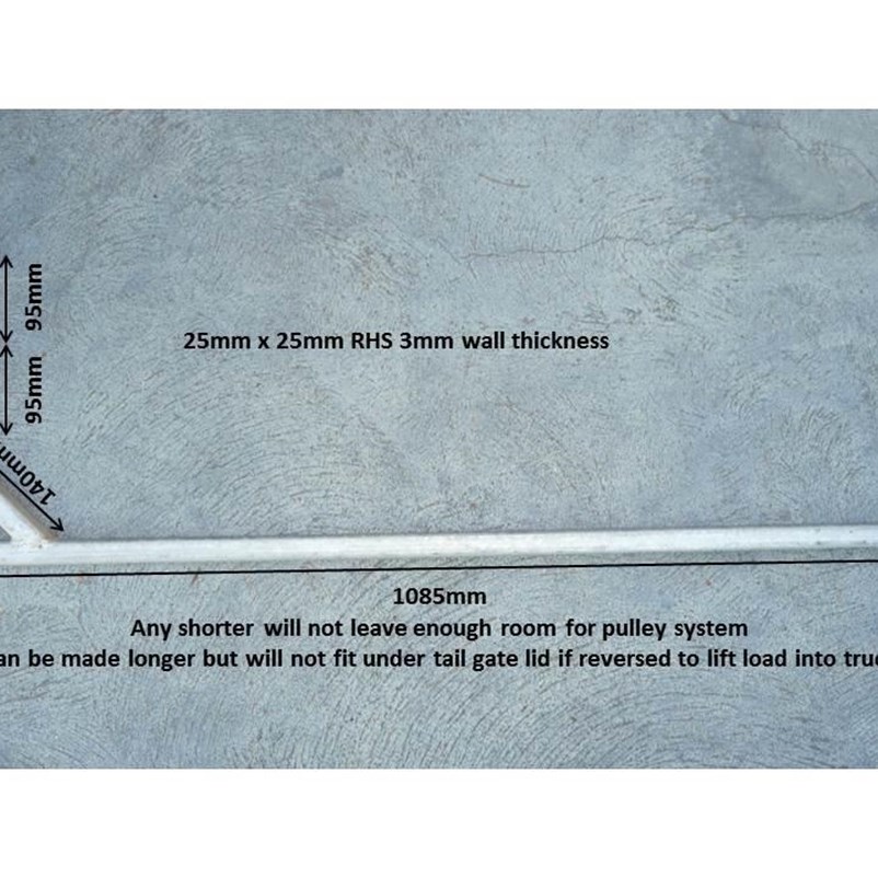 Wheel lifter bracket