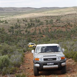 FJ Cruiser in the Flinders