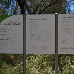 Information sign at Hogwash Bend
