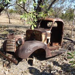 1940 GMC on a WW2 site at Mt Bunsy Station