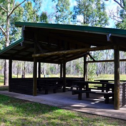 the picnic area at Lake Murphy