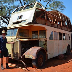 old double decker bus at Trilby Station NSW