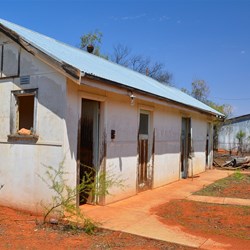 abandoned New Chum station outbuildings in Western NSW
