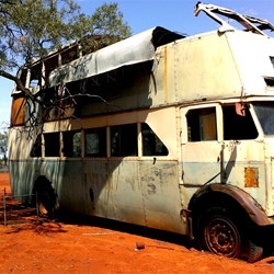 old bus at New Chum Western NSW