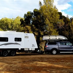parked for the night in Conargo NSW