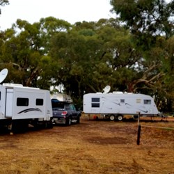 parked at Burra Creek Gorge SA