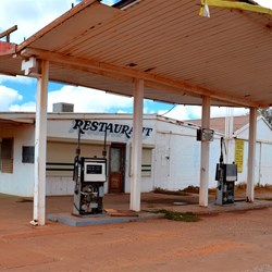 once was Service station Iron Knob SA