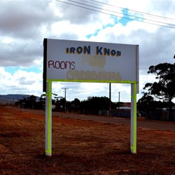 sign at Iron Knob SA
