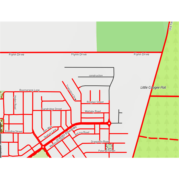 Black lines labelled Construction