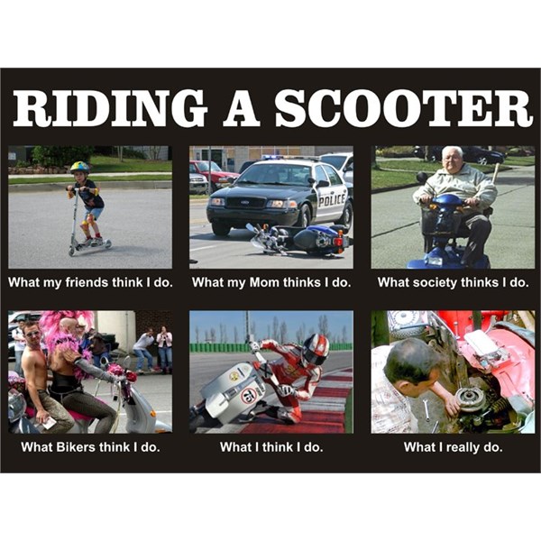 Riding a Scooter