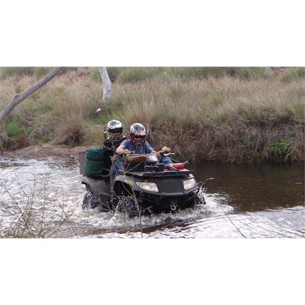 John and Suze, exploring near Jarra Pool, WA