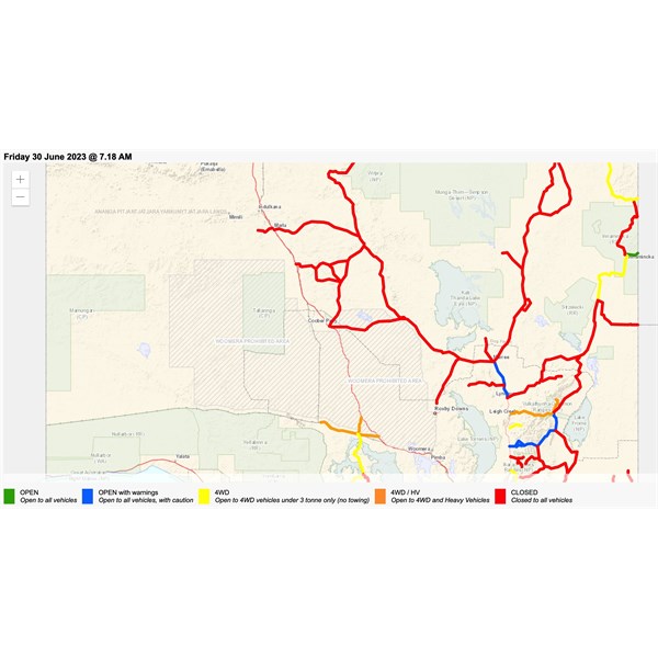 road closures SA