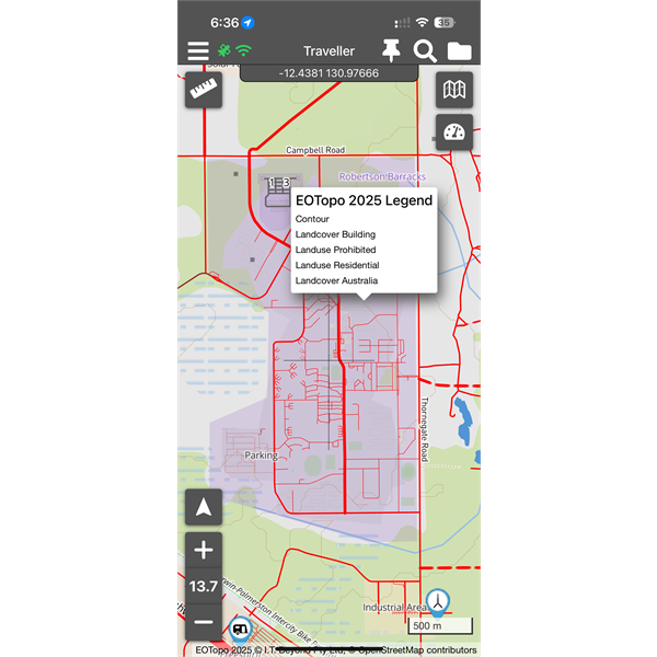 Shaded area - legend says prohibited (military)
