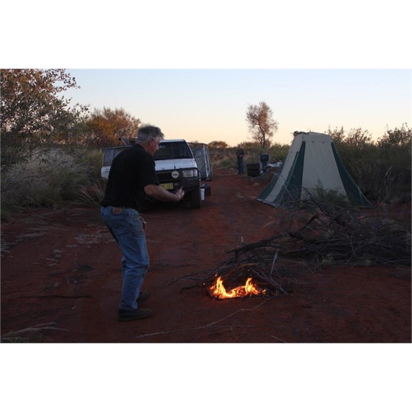 Tanami camping near Rabbit Flat