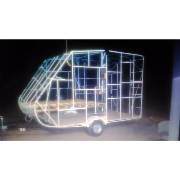 Van frame using gasless mig