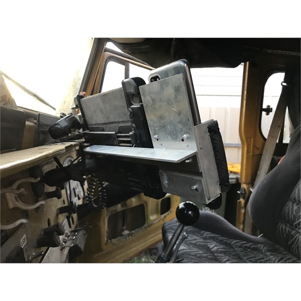 Rear view of new combined tablet/mobile mount