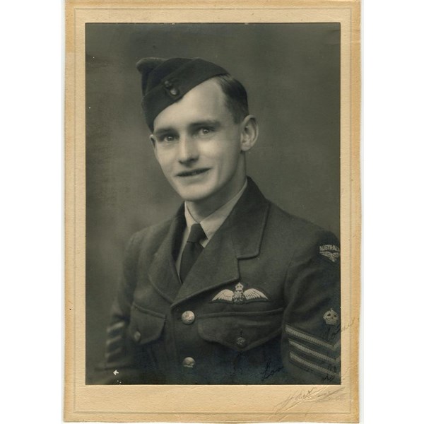 Pilot Flight Engineer Sergeant Arnold McLaren, just prior to his promotion to WOI  