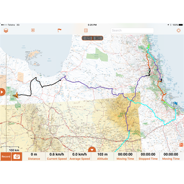 Sample of Hema Explorer daily tracking (colour coded)