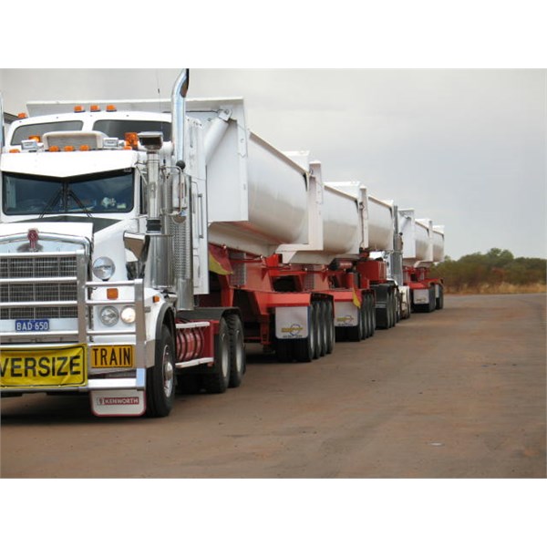 Iron Ore ~ road trains.