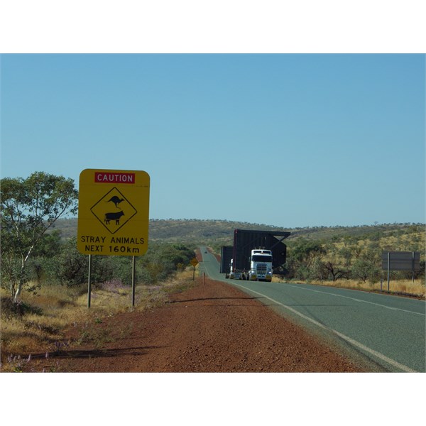 Heavy haulage on the GN Highway ~ inland Pilbara