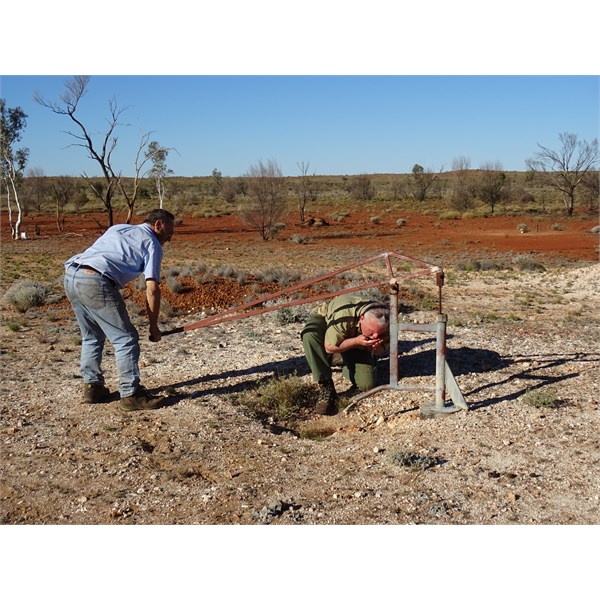 Hand pump, southern end of the hunt