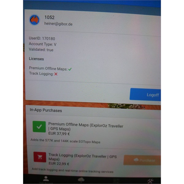 Logged in