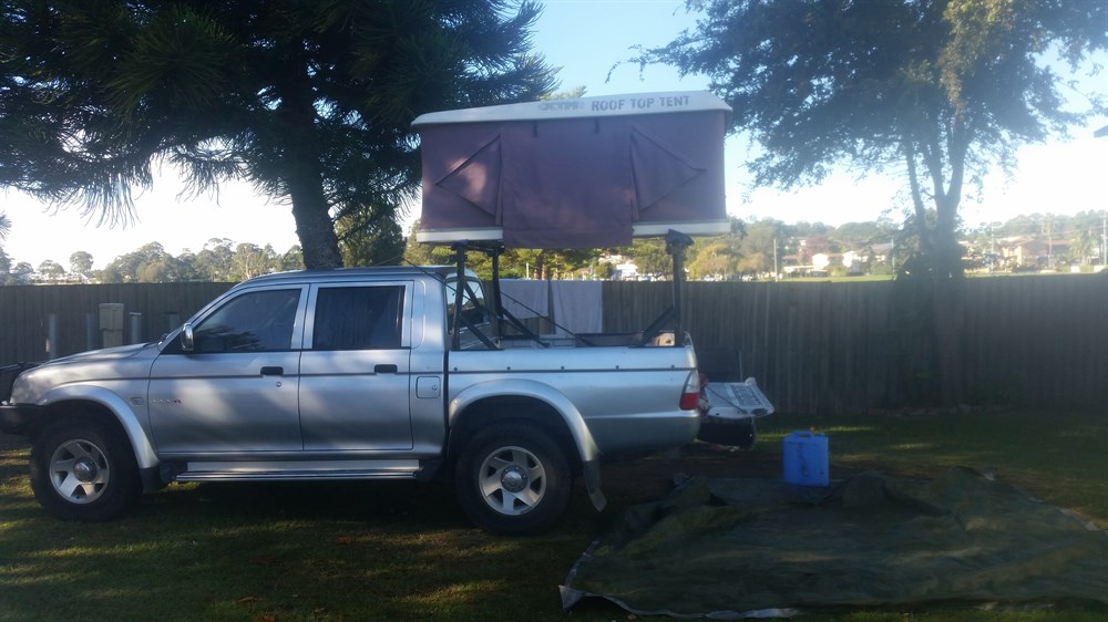 Ladder rack discount roof top tent