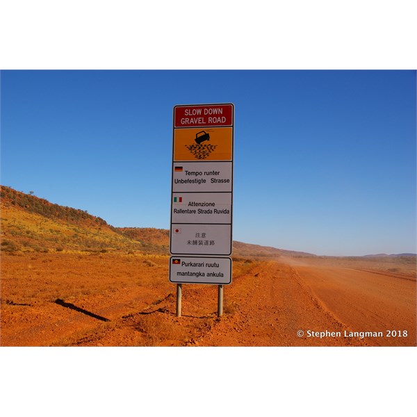 Mereenie Loop Road - if all Outback Roads were as good as this there would be nothing to complain about