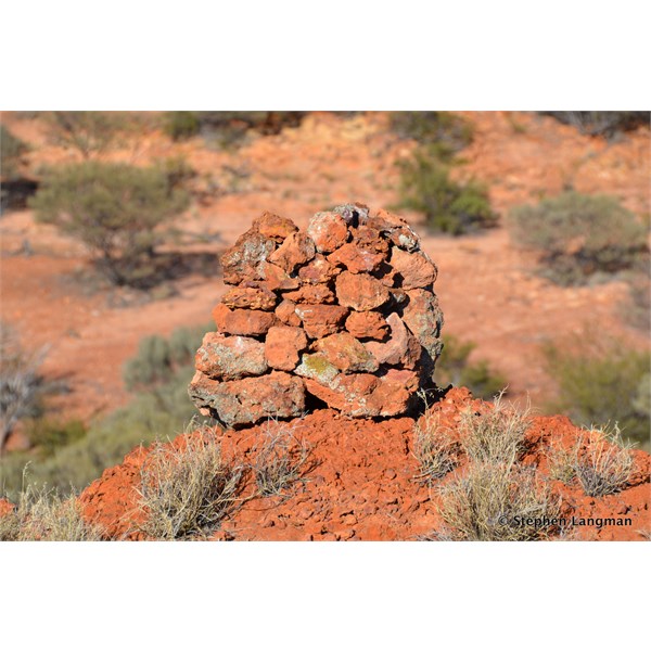 This rock cairn is believe to be made by Aboriginals