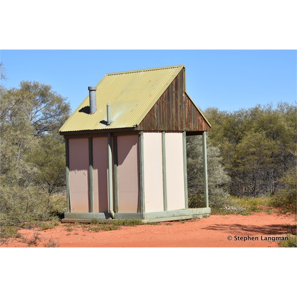 There is now a long drop toilet at the Lambert Centre