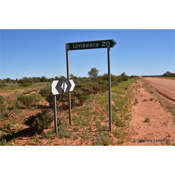 One of the Station turn offs on the main Kulgera to Finke Road