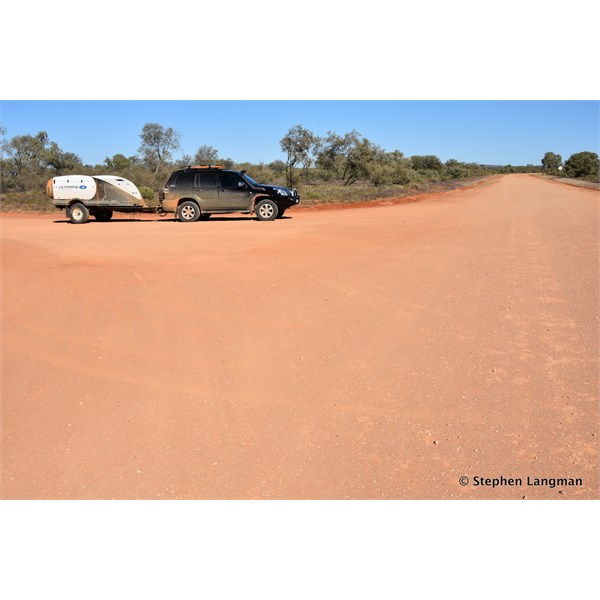 New Crown Junction, looking back towards the Finke Road - a super Highway