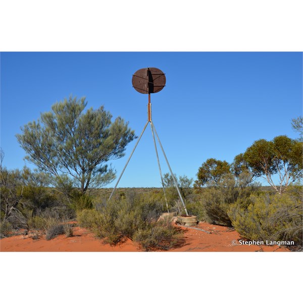Old Survey Trig Station out in the scrub at Maralinga