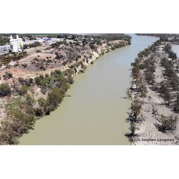 Waikerie Silo Art from the air