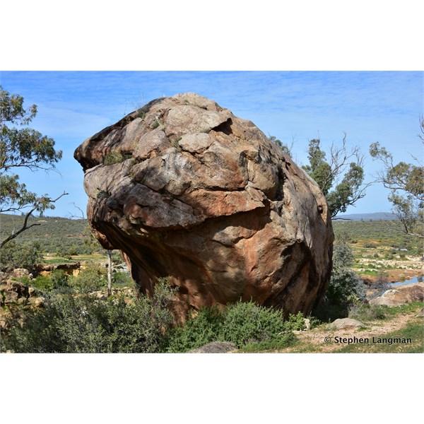 This is the back of the large rock